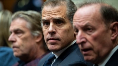 Hunter Biden, son of US President Joe Biden, center, with attorneys Kevin Morris, left, and Abbe Lowell, right, during a House Oversight Committee markup on Capitol Hill in Washington, DC, US, on Wednesday, Jan. 10, 2024. (Bloomberg) Hunter Biden, son of US President Joe Biden, center, with attorneys Kevin Morris, left, and Abbe Lowell, right, during a House Oversight Committee markup on Capitol Hill in Washington, DC, US, on Wednesday, Jan. 10, 2024. (Bloomberg)