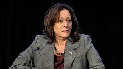 Vice President Kamala Harris speaks at The Gathering Spot on voting rights and the Biden administration's efforts to ensure ballot access for Americans, Tuesday, Jan. 9, 2024, in Atlanta (AP Photo/Mike Stewart) (AP)