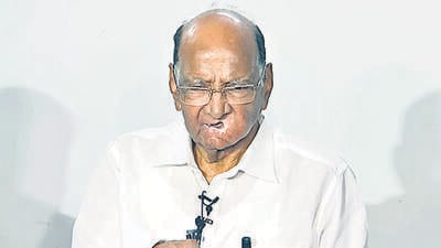 Mumbai, Jan 10 (ANI): NCP chief Sharad Pawar addresses the media after the Maharashtra Assembly Speaker ruled the Shinde faction of the real Shiv Sena, in Mumbai on Wednesday. (ANI Photo) (ANI) Mumbai, Jan 10 (ANI): NCP chief Sharad Pawar addresses the media after the Maharashtra Assembly Speaker ruled the Shinde faction of the real Shiv Sena, in Mumbai on Wednesday. (ANI Photo) (ANI)