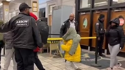 Migrants from Floyd Bennett field being shifting to New York's James Madison High School Migrants from Floyd Bennett field being shifting to New York's James Madison High School