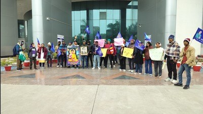 The students, who had formed a human chain, even tried to prevent the officials from attending the seminar alleging that Ambedkar had been insulted by some students. (Sourced)