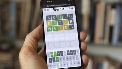 The Wordle app appears on a mobile phone, Friday, July 15, 2022, in Boston. (AP Photo/Michael Dwyer, File) (AP)