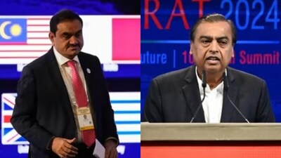 Gautam Adani (Left) and Mukesh Ambani (Right) made crucial announcements at the Vibrant Gujarat Global Summit 2024. Gautam Adani (Left) and Mukesh Ambani (Right) made crucial announcements at the Vibrant Gujarat Global Summit 2024.