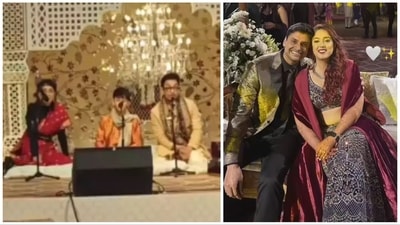 Aamir Khan, Kiran Rao and Azad Rao Khan performed at Ira Khan and Nupur Shikhare's sangeet. Aamir Khan, Kiran Rao and Azad Rao Khan performed at Ira Khan and Nupur Shikhare's sangeet.