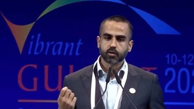 Zerodha CFO Nikhil Kamath at the Vibrant Gujarat Summit 2024 (ANI) Zerodha CFO Nikhil Kamath at the Vibrant Gujarat Summit 2024 (ANI)