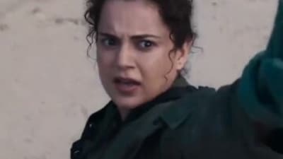 Kangana Ranaut faces backlash as a clip of her aerial stunts in Tejas grabs attention. Kangana Ranaut faces backlash as a clip of her aerial stunts in Tejas grabs attention.