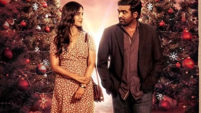 Katrina Kaif and Vijay Sethupathi in Merry Christmas. Katrina Kaif and Vijay Sethupathi in Merry Christmas.