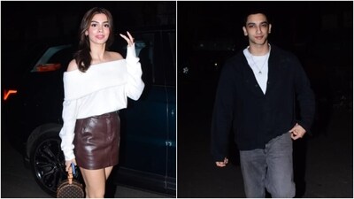 Khushi Kapoor goes on an outing with Vedang Raina and a few other friends. (HT Photo/Varinder Chawla) Khushi Kapoor goes on an outing with Vedang Raina and a few other friends. (HT Photo/Varinder Chawla)