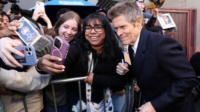 Willem Dafoe poses for a picture as he attends the unveiling of his star on the Hollywood Walk of Fame. He is also popular for portraying Nuidis Vulko in Aquaman and Zack Snyder's Justice League. (REUTERS)