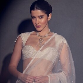 Shanaya Kapoor in a white embellished barely there blouse (Photo: Instagram) Shanaya Kapoor in a white embellished barely there blouse (Photo: Instagram)
