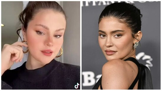 Kylie Jenner is responding to claims that she mocked Selena Gomez's eyebrows.