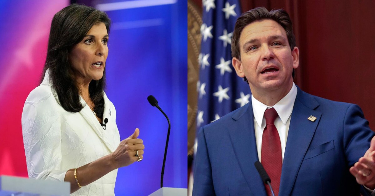 Nikki Haley and Ron DeSantis Nikki Haley and Ron DeSantis