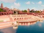 Image of the Sarayu river ghats as per Ayodhya master plan. 