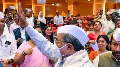 Karnataka Chief Minister Siddaramaiah. (ANI Photo) (Arunkumar Rao) Karnataka Chief Minister Siddaramaiah. (ANI Photo) (Arunkumar Rao)