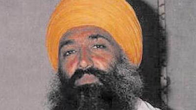 Acting Akal Takht jathedar Gurdev Singh Kaunke had gone missing in 1993. (HT File)