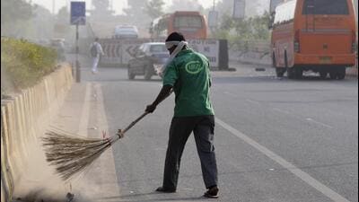 Also, among 342 cities with a population of 300,000 or more, Noida secured the second spot in the Swachh rankings this year. This is a significant improvement from last year, when the city had come in fifth in this category. (HT Archive) Also, among 342 cities with a population of 300,000 or more, Noida secured the second spot in the Swachh rankings this year. This is a significant improvement from last year, when the city had come in fifth in this category. (HT Archive)