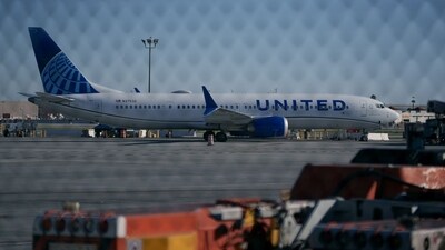 A United Airlines Boeing 737 Max-9 aircraft grounded. Photographer: Eric Thayer/Bloomberg (Bloomberg) A United Airlines Boeing 737 Max-9 aircraft grounded. Photographer: Eric Thayer/Bloomberg (Bloomberg)