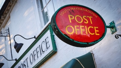 A general view of the exterior of the Village Shop and Post Office in South Warnborough near Odiham, on January 10, 2024. (AFP) A general view of the exterior of the Village Shop and Post Office in South Warnborough near Odiham, on January 10, 2024. (AFP)