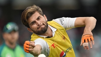 Pakistan's paceman Shaheen Afridi catches the ball during a training session on the sidelines of the third cricket Test match between Australia and Pakistan (AFP) Pakistan's paceman Shaheen Afridi catches the ball during a training session on the sidelines of the third cricket Test match between Australia and Pakistan (AFP)