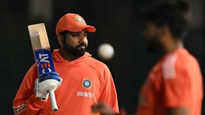 India's cricket captain Rohit Sharma (L) takes part in a practice session at the Punjab Cricket Association Stadium in Mohali (AFP) India's cricket captain Rohit Sharma (L) takes part in a practice session at the Punjab Cricket Association Stadium in Mohali (AFP)