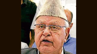 Former J&K chief minister and MP, Srinagar, Farooq Abdullah skipped the summons of the Enforcement Directorate (ED) on health grounds on Thursday. (HT File Photo)