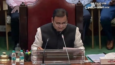 Maharashtra Assembly Speaker Rahul Narwekar pronounces the verdict in Shiv Sena MLAs' disqualification on Wednesday. (ANI) Maharashtra Assembly Speaker Rahul Narwekar pronounces the verdict in Shiv Sena MLAs' disqualification on Wednesday. (ANI)