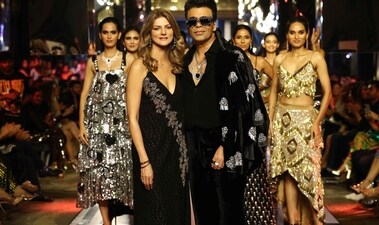 KJO had made his ramp debut with Nandita Mahtani in 2007 and as her label completed 20 years, she had him walk the ramp for him. KJO had made his ramp debut with Nandita Mahtani in 2007 and as her label completed 20 years, she had him walk the ramp for him.