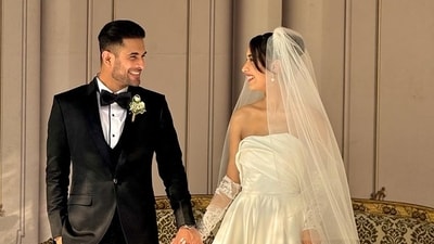 Sanam Puri and Zuchobeni Tungoe at their wedding