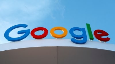 The Google logo is seen on the Google house at CES 2024, an annual consumer electronics trade show, in Las Vegas, Nevada, U.S. January 10, 2024 (REUTERS/Steve Marcus) (REUTERS)