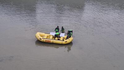 The SDRF team at the site of the accident. The SDRF team at the site of the accident.