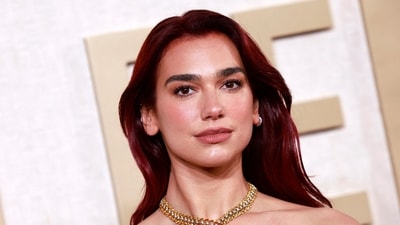 Dua Lipa at the 81st annual Golden Globe Awards (AFP)