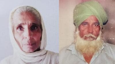 Victims Ranjit Kaur, 60, Jangir Singh, 65. (HT File)