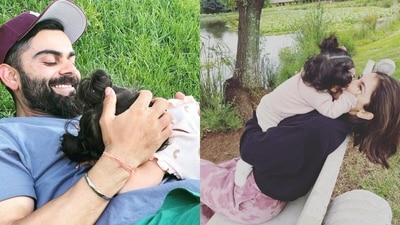 Virat Kohli and Anushka Sharma with their daughter Vamika during a holiday. (File Photo) Virat Kohli and Anushka Sharma with their daughter Vamika during a holiday. (File Photo)