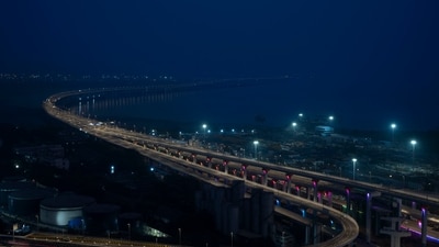 Meanwhile, multi-axle heavy vehicles, trucks and buses heading towards Mumbai won’t have an entry on the Eastern Freeway. These vehicles will have to use the Mumbai Port-Sewri Exit (Exit 1C). The bridge only has two access points to Navi Mumbai at present - one from Airoli-Mulund connector and the other from Vashi connector. (ANI) Meanwhile, multi-axle heavy vehicles, trucks and buses heading towards Mumbai won’t have an entry on the Eastern Freeway. These vehicles will have to use the Mumbai Port-Sewri Exit (Exit 1C). The bridge only has two access points to Navi Mumbai at present - one from Airoli-Mulund connector and the other from Vashi connector. (ANI)