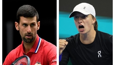 Novak Djokovic and Iga Swiatek Novak Djokovic and Iga Swiatek