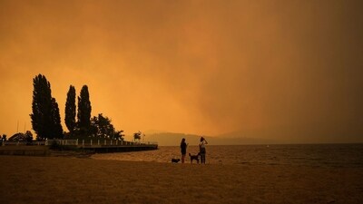 Warmer oceans lead to more water vapour in the atmosphere, which feeds weather events like rainfall, snowfall, and cyclones. (FILE AFP)