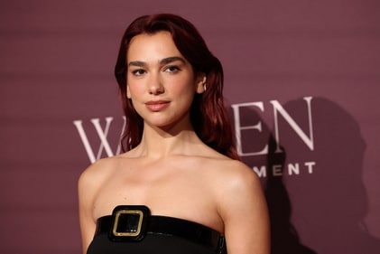 Dua Lipa at the The Hollywood Reporter's Annual Women in Entertainment Gala in December 2023 (REUTERS)