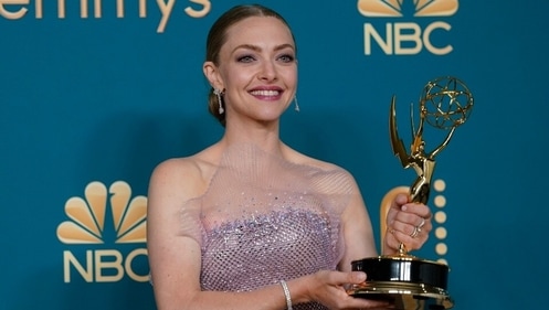 Amanda Seyfried won her first Primetime Emmy Award for The Dropout in 2022 (Reuters)