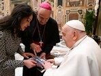 Pope Francis meets participants to the symposium "Universite des Communicants en Eglise" at the Vatican