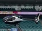 David Warner landed on a helicopter.