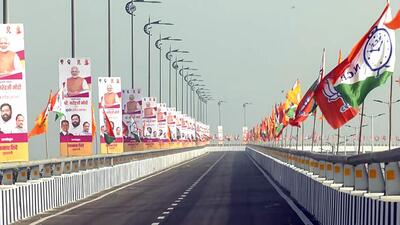 A view of the newly constructed Atal Setu - the Mumbai Trans Harbour Link, which was inaugurated by Prime Minister Narendra Modi on January 12 (ANI) A view of the newly constructed Atal Setu - the Mumbai Trans Harbour Link, which was inaugurated by Prime Minister Narendra Modi on January 12 (ANI)