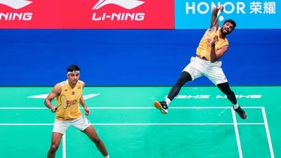 India's Chirag Shetty (L) and Satwiksairaj Rankireddy (AFP) India's Chirag Shetty (L) and Satwiksairaj Rankireddy (AFP)