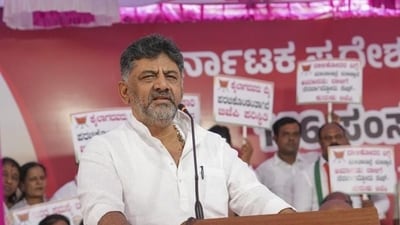 Karnataka Deputy Chief Minister DK Shivakumar. (PTI) Karnataka Deputy Chief Minister DK Shivakumar. (PTI)