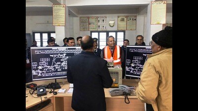 DRM SM Sharma inspecting the preparedness ahead of January 22 (Sourced) DRM SM Sharma inspecting the preparedness ahead of January 22 (Sourced)