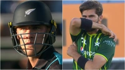 Finn Allen smashed Shaheen Afridi for 24 runs in an over during the first T20I (X) Finn Allen smashed Shaheen Afridi for 24 runs in an over during the first T20I (X)
