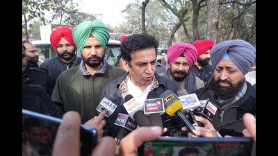 Punjab Congress’ affairs in-charge Devender Yadav addresses the media. (Source: X) Punjab Congress’ affairs in-charge Devender Yadav addresses the media. (Source: X)