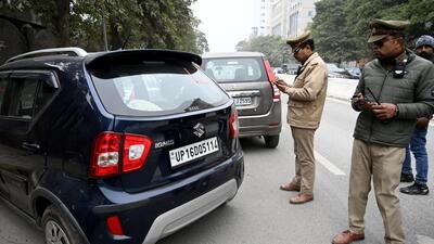 The traffic police data further showed that accident, deaths and injury figures of 2022 and 2023 are similar to those reported in 2019 despite a high jump in issuance of e-challans (Sunil Ghosh/HT Photo) The traffic police data further showed that accident, deaths and injury figures of 2022 and 2023 are similar to those reported in 2019 despite a high jump in issuance of e-challans (Sunil Ghosh/HT Photo)