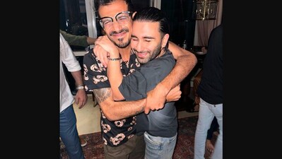 The image shows Yuzvendra Chahal and Orhan 'Orry' Awatramani embracing each other. (Instagram/@yuzi_chahal23) The image shows Yuzvendra Chahal and Orhan 'Orry' Awatramani embracing each other. (Instagram/@yuzi_chahal23)