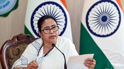 West Bengal chief minister Mamata Banerjee addresses a press conference in Howrah on Thursday. (PTI Photo)