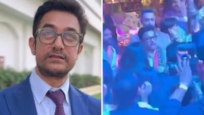 Aamir Khan danced with other guests at Ira Khan's wedding. Aamir Khan danced with other guests at Ira Khan's wedding.